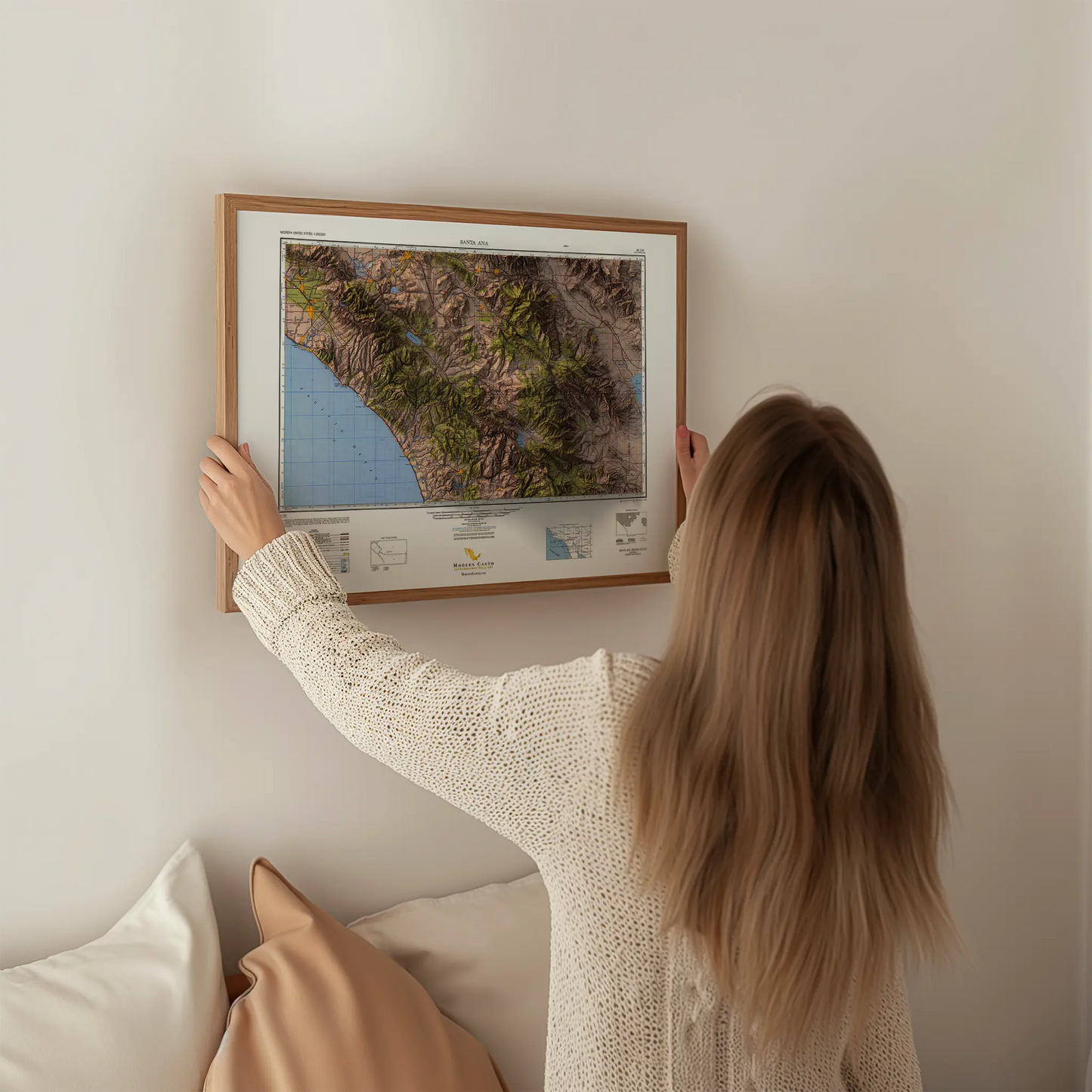 Santa Ana, California - 1947-Historical Topographic-Wall Map-ModernCarto