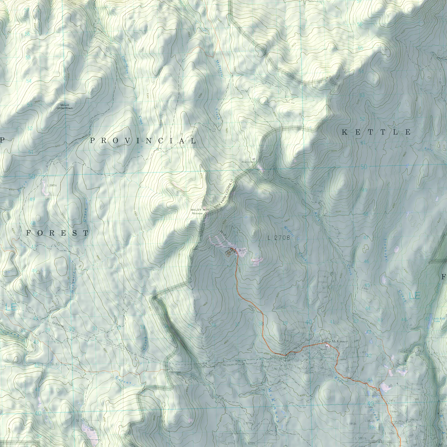 Osoyoos, British Columbia - 1977-Historical Topographic-Wall Map-ModernCarto