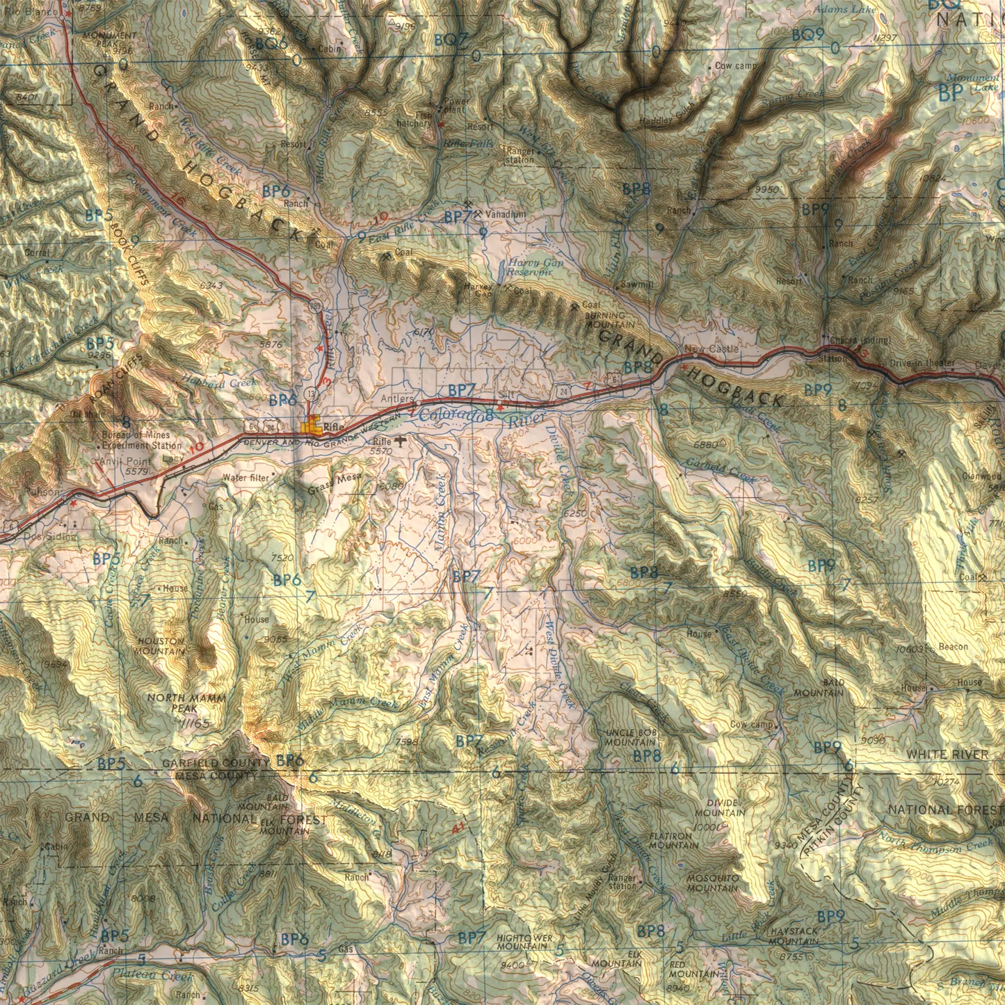 Leadville, Colorado - 1959-Historical Topographic-Wall Map-ModernCarto
