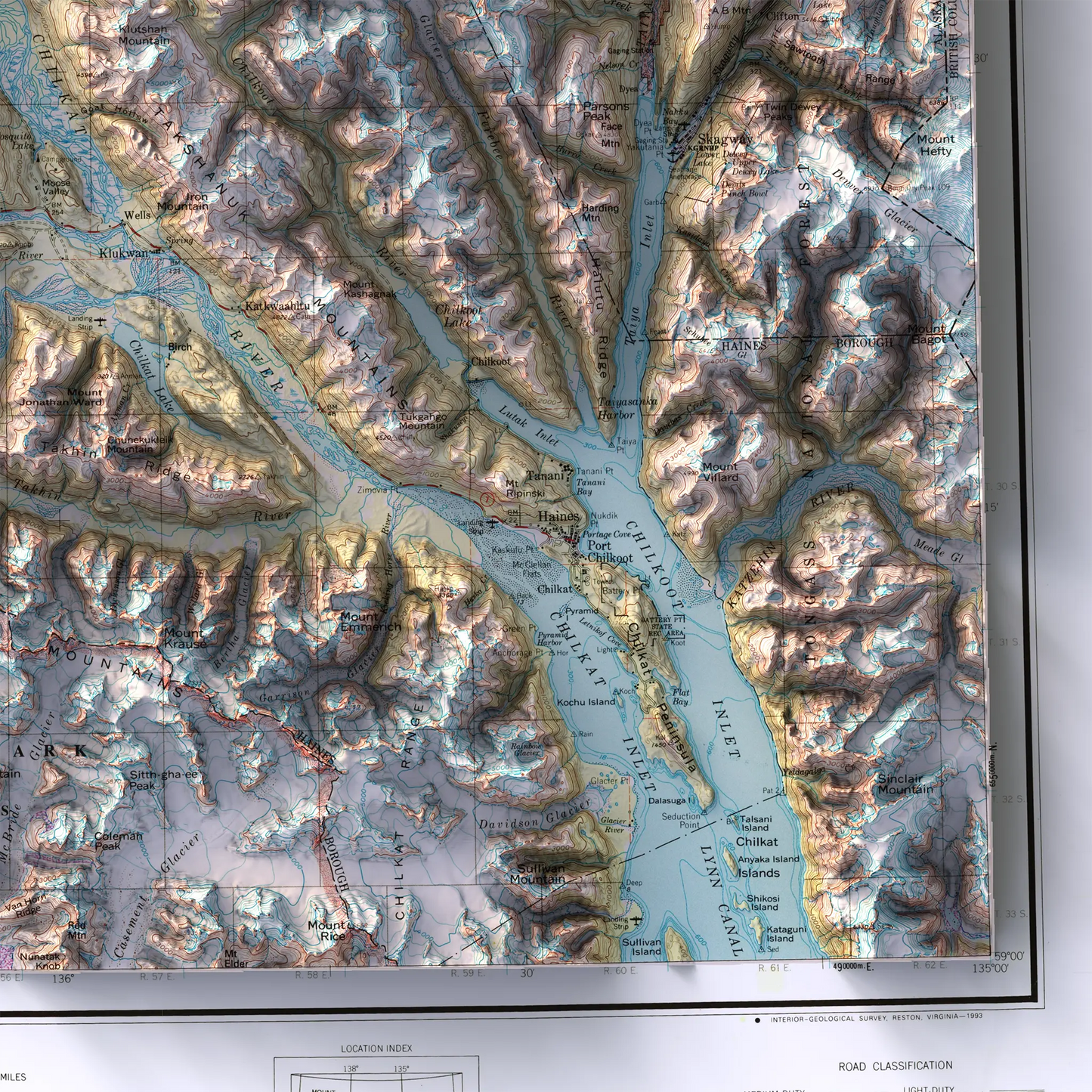 Skagway, Alaska - 1961-Historical Topographic-Wall Map-ModernCarto