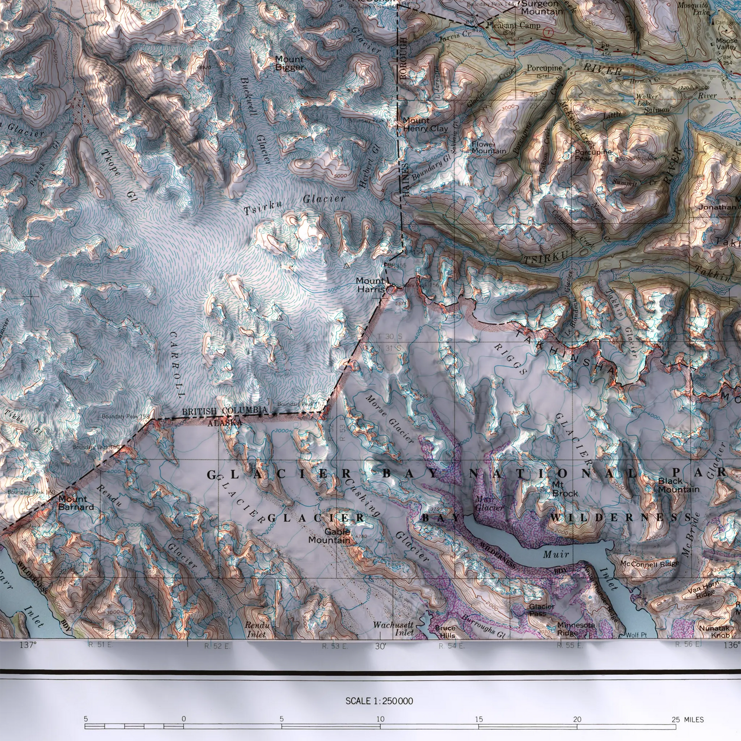 Skagway, Alaska - 1961-Historical Topographic-Wall Map-ModernCarto