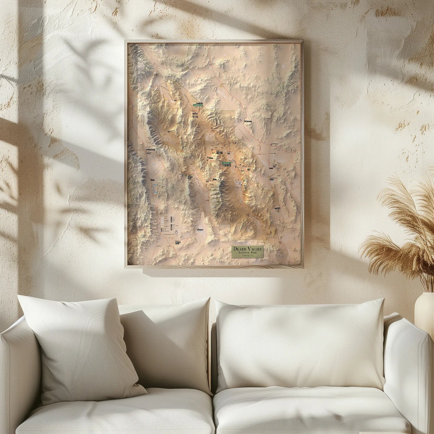Death Valley National Park-Modern Topographic-Wall Map-ModernCarto
