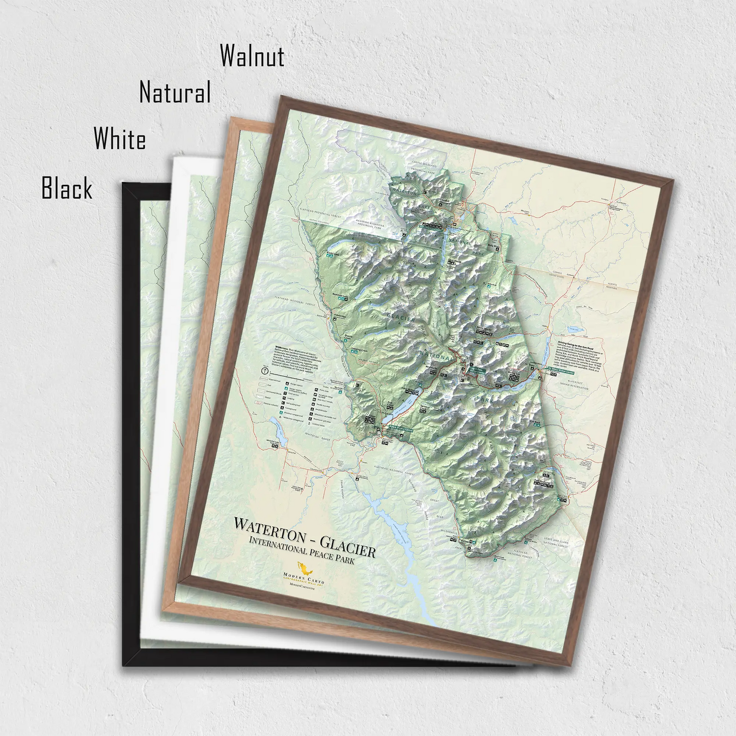 Grand Teton National Park-Modern Topographic-Wall Map-ModernCarto