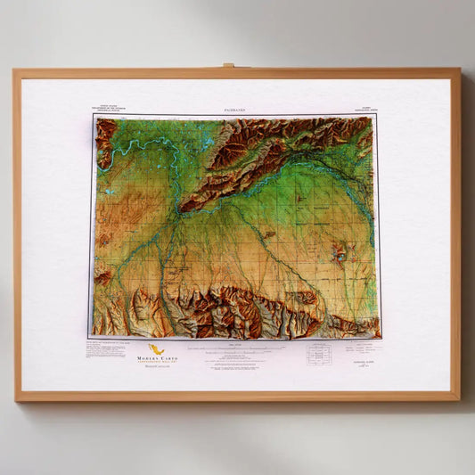 Fairbanks, Alaska - 1956-Historical Topographic-Wall Map-ModernCarto