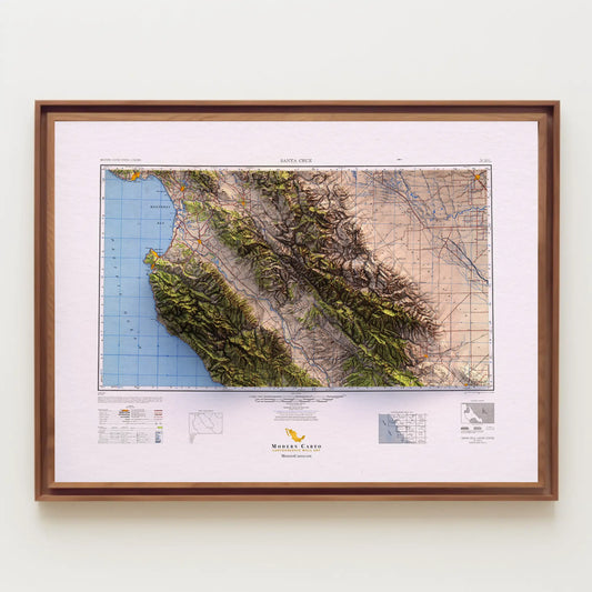 Santa Cruz, California - 1948-Historical Topographic-Wall Map-ModernCarto