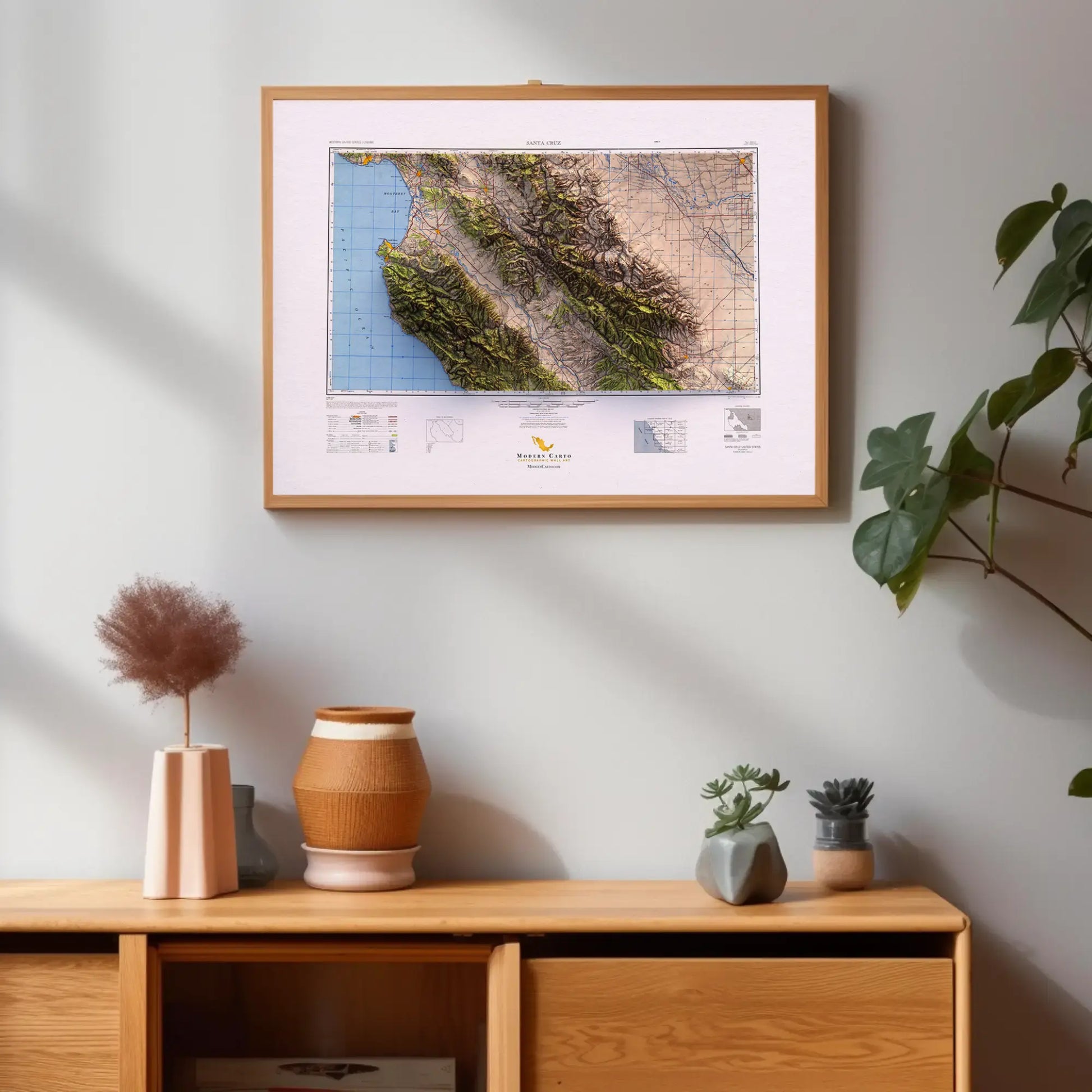 Santa Cruz, California - 1948-Historical Topographic-Wall Map-ModernCarto