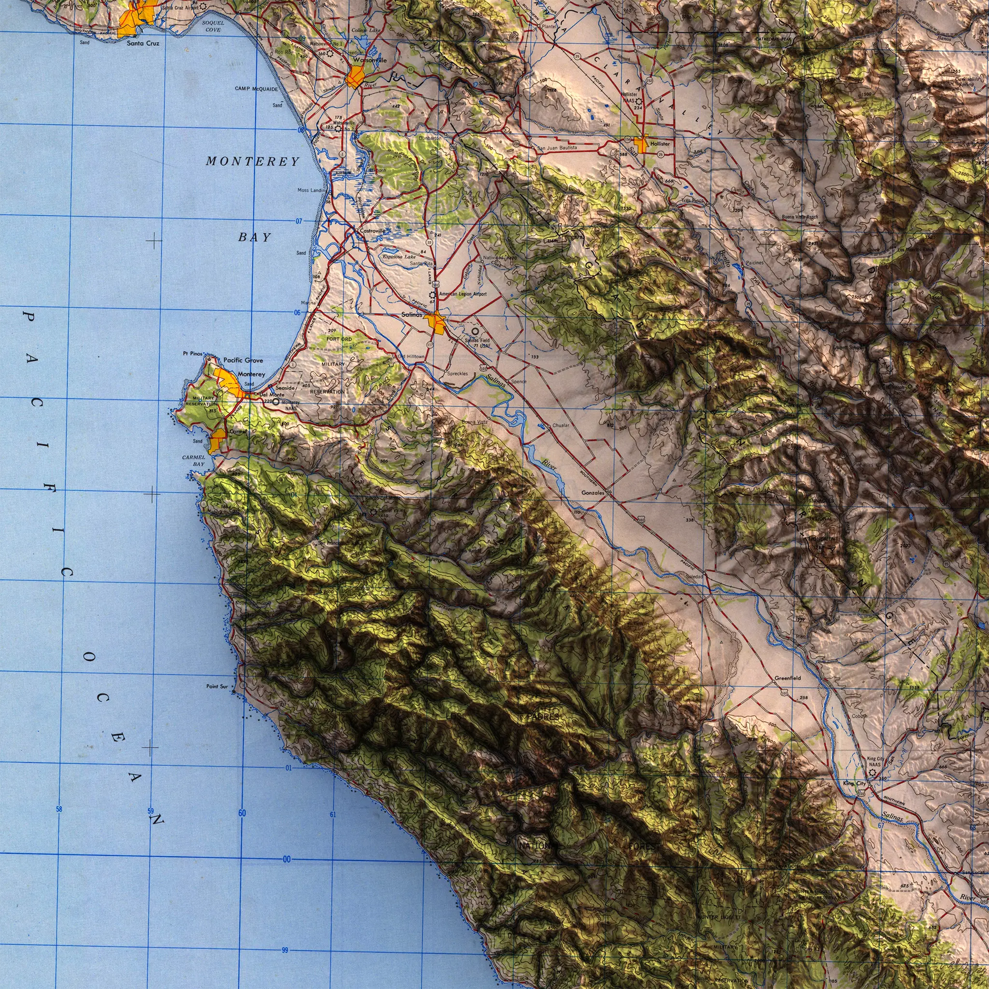 Santa Cruz, California - 1948-Historical Topographic-Wall Map-ModernCarto