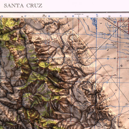 Santa Cruz, California - 1948-Historical Topographic-Wall Map-ModernCarto