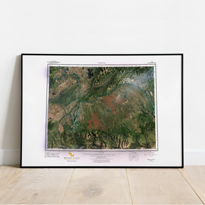 Fairbanks, Alaska-Satellite Imagery-Wall Map-ModernCarto
