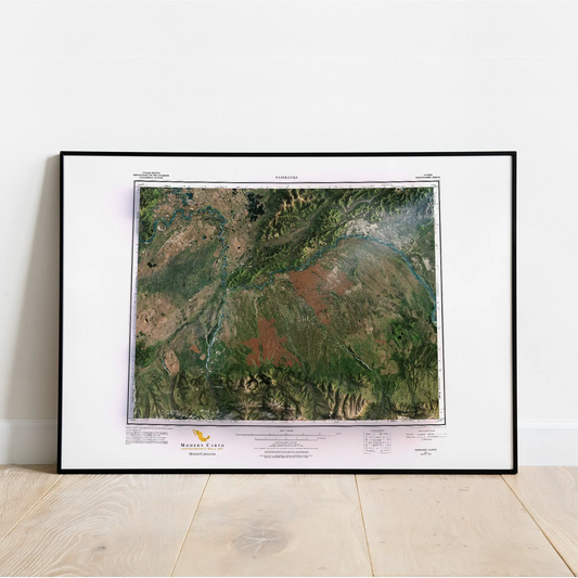 Fairbanks, Alaska-Satellite Imagery-Wall Map-ModernCarto