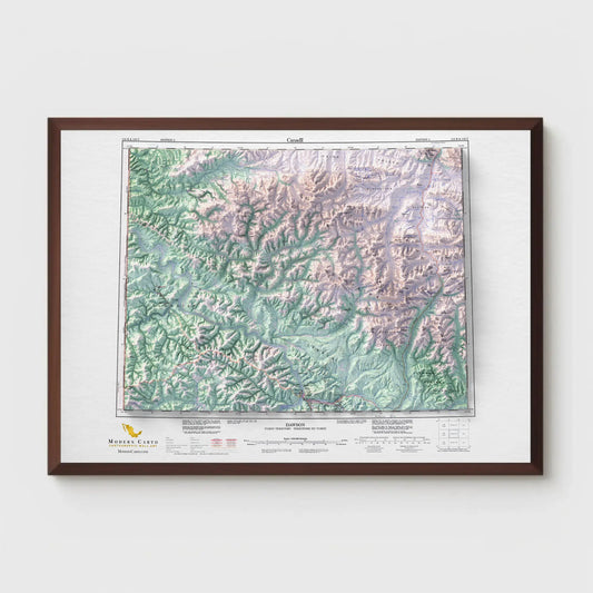 Dawson City, Yukon - 1991-Historical Topographic-Wall Map-ModernCarto