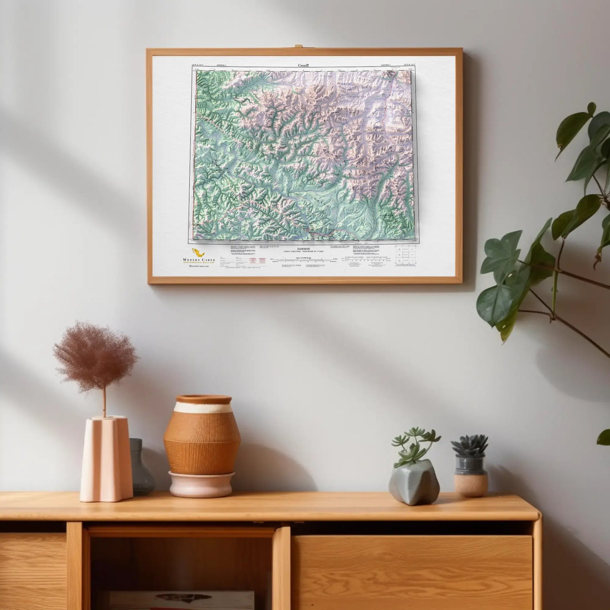 Dawson City, Yukon - 1991-Historical Topographic-Wall Map-ModernCarto