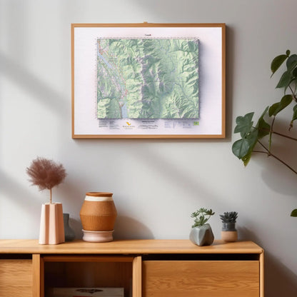 Fairmont Hot Springs, British Columbia-Modern Topographic-Wall Map-ModernCarto