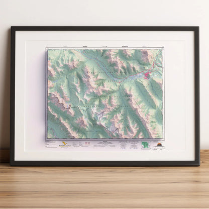 Banff, Alberta - 1996-Historical Topographic-Wall Map-ModernCarto