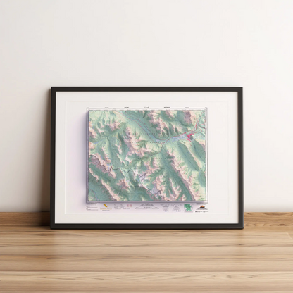 Banff, Alberta - 1996-Historical Topographic-Wall Map-ModernCarto
