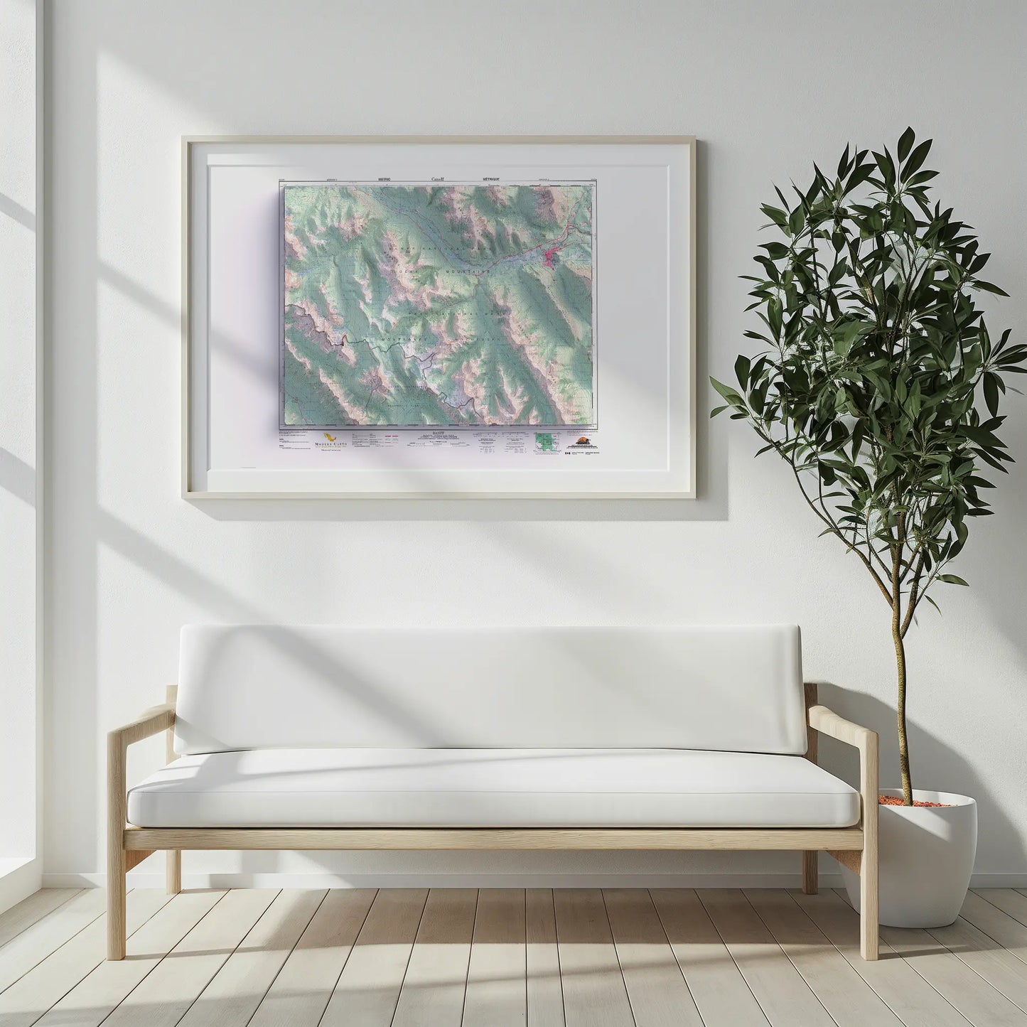 Banff, Alberta - 1996-Historical Topographic-Wall Map-ModernCarto