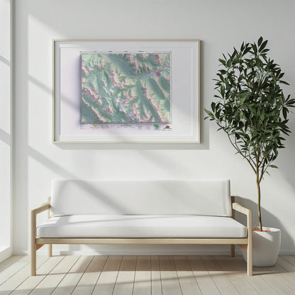 Banff, Alberta - 1996-Historical Topographic-Wall Map-ModernCarto