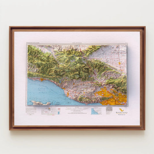 Los Angeles, California - 1959-Historical Topographic-Wall Map-ModernCarto