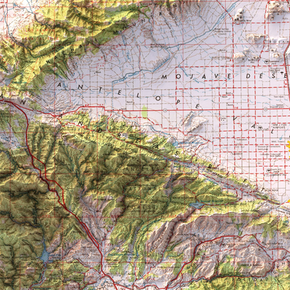 Los Angeles, California - 1959-Historical Topographic-Wall Map-ModernCarto