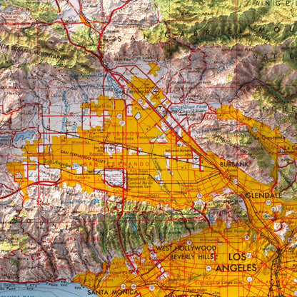 Los Angeles, California - 1959-Historical Topographic-Wall Map-ModernCarto