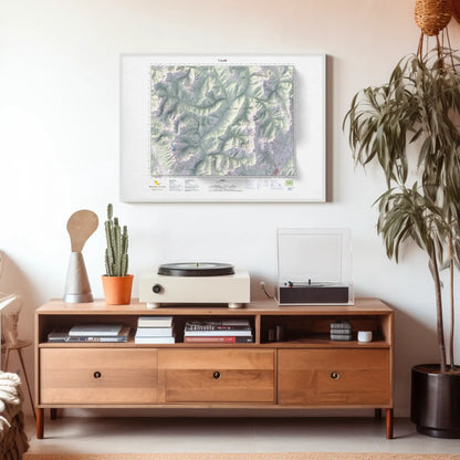 Fernie, British Columbia-Modern Topographic-Wall Map-ModernCarto
