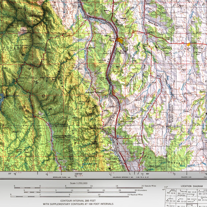 Denver, Colorado - 1953-Historical Topographic-Wall Map-ModernCarto
