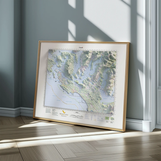 Tofino, British Columbia-Modern Topographic-Wall Map-ModernCarto
