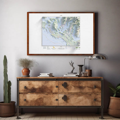 Tofino, British Columbia-Modern Topographic-Wall Map-ModernCarto