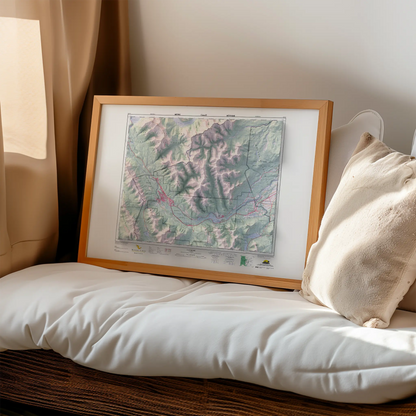 Canmore, Alberta - 1996-Historical Topographic-Wall Map-ModernCarto