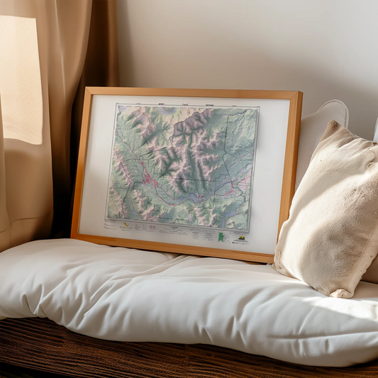 Canmore, Alberta - 1996-Historical Topographic-Wall Map-ModernCarto