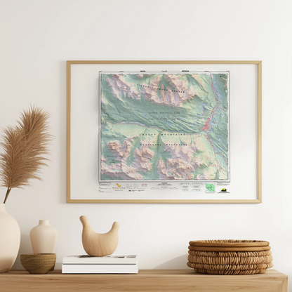 Jasper, Alberta - 1995-Historical Topographic-Wall Map-ModernCarto