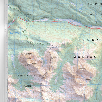 Jasper, Alberta - 1995-Historical Topographic-Wall Map-ModernCarto