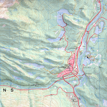Jasper, Alberta - 1995-Historical Topographic-Wall Map-ModernCarto