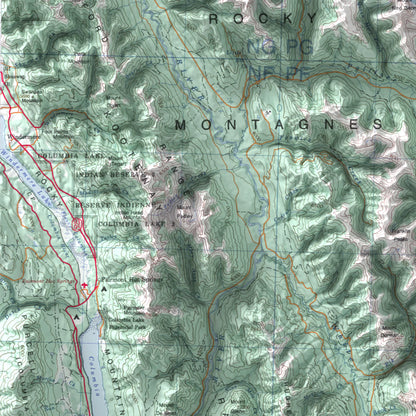 Kananaskis Lakes, Alberta - 1991-Historical Topographic-Wall Map-ModernCarto