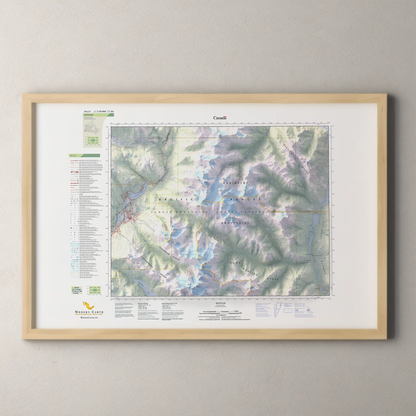 Whistler, British Columbia-Modern Topographic-Wall Map-ModernCarto