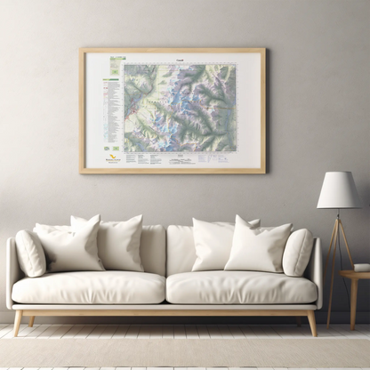 Whistler, British Columbia-Modern Topographic-Wall Map-ModernCarto