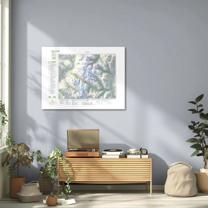 Whistler, British Columbia-Modern Topographic-Wall Map-ModernCarto