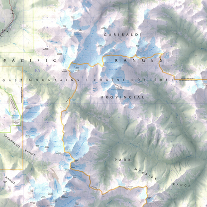 Whistler, British Columbia-Modern Topographic-Wall Map-ModernCarto