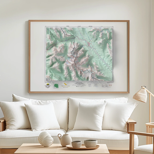 Lake Louise, Alberta - 1996-Historical Topographic-Wall Map-ModernCarto
