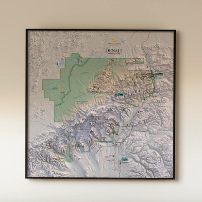 Denali National Park-Modern Topographic-Wall Map-ModernCarto