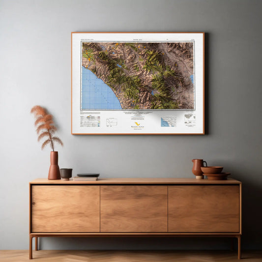 Santa Ana, California - 1947-Historical Topographic-Wall Map-ModernCarto