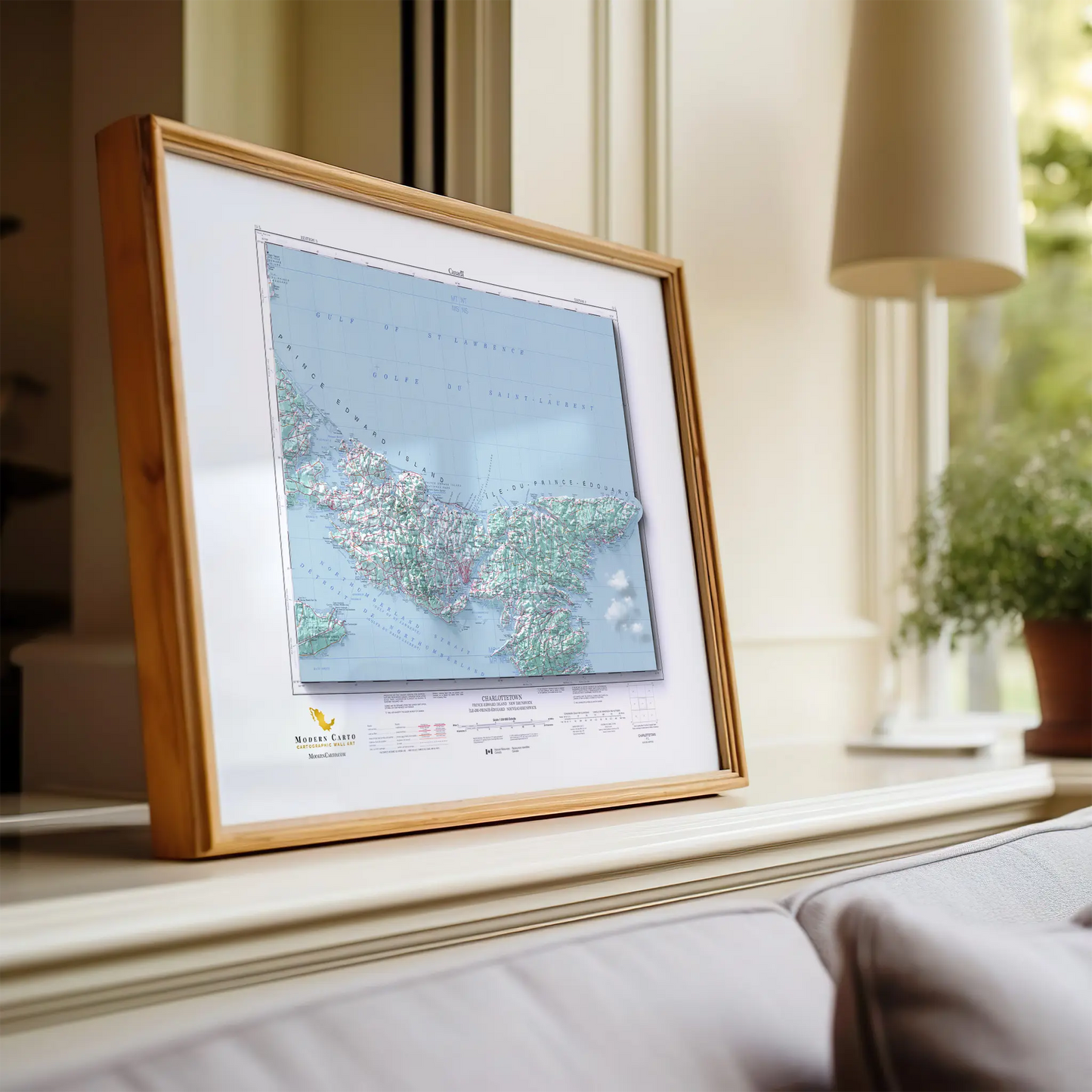 Charlottetown, Prince Edward Island - 1995-Historical Topographic-Wall Map-ModernCarto