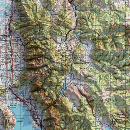 Salt Lake City, Utah - 1954-Historical Topographic-Wall Map-ModernCarto