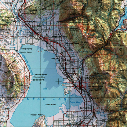 Salt Lake City, Utah - 1954-Historical Topographic-Wall Map-ModernCarto