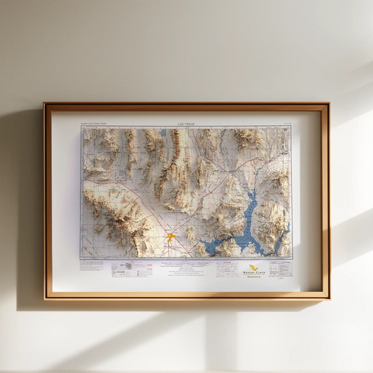 Las Vegas, Nevada - 1957-Historical Topographic-Wall Map-ModernCarto