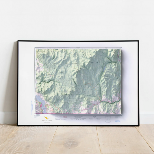 Osoyoos, British Columbia - 1977-Historical Topographic-Wall Map-ModernCarto