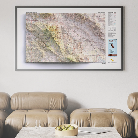 Palm Springs, California - 1984-Historical Topographic-Wall Map-ModernCarto