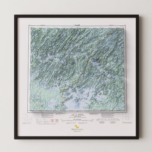 Lac La Ronge, Saskatchewan - 1995-Historical Topographic-Wall Map-ModernCarto