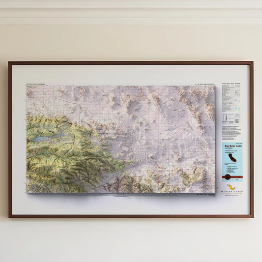 Big Bear Lake, California - 1984-Historical Topographic-Wall Map-ModernCarto