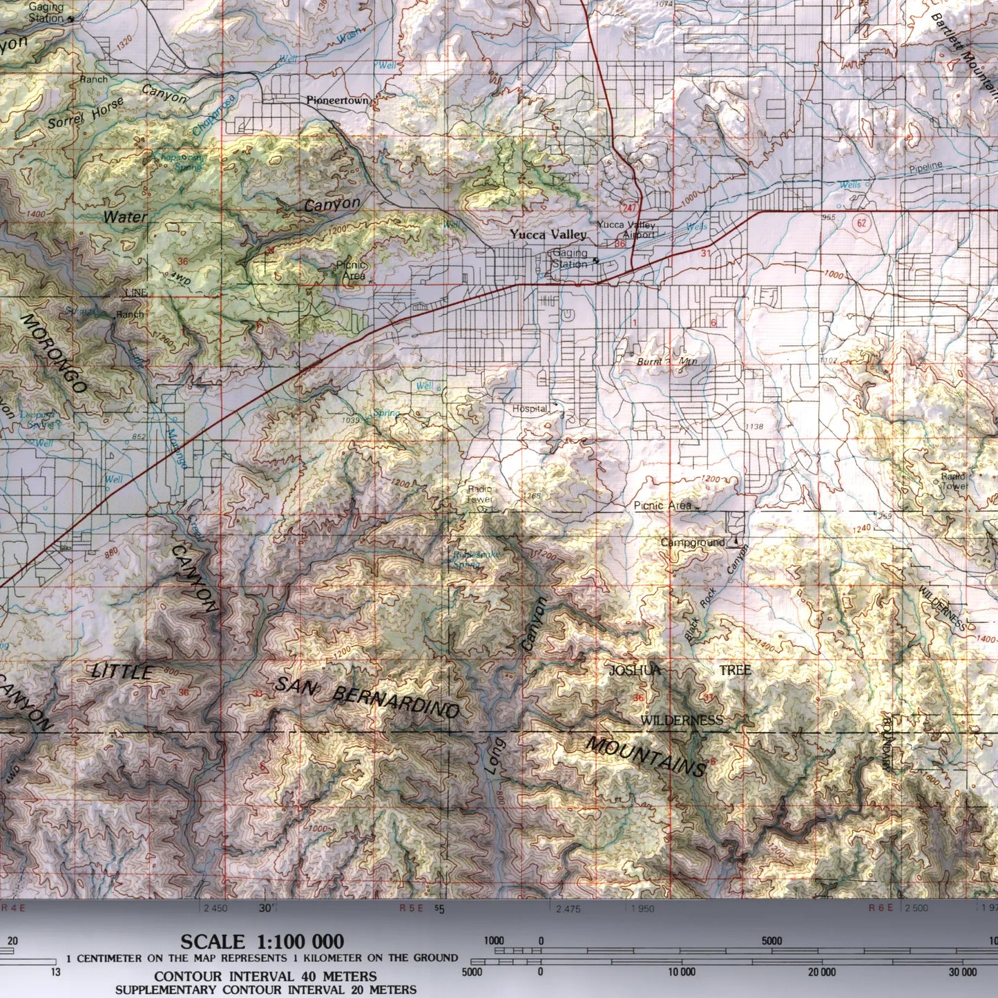 Big Bear Lake, California - 1984-Historical Topographic-Wall Map-ModernCarto